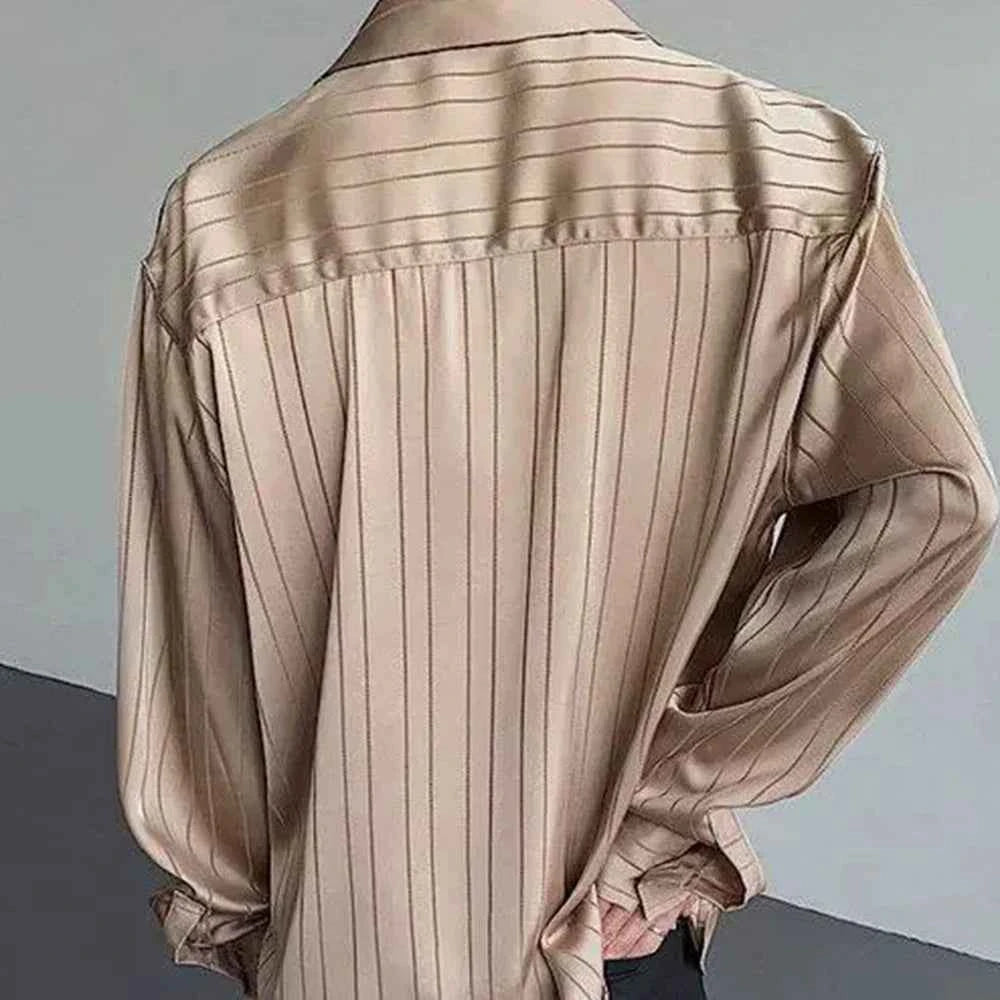 Breathable Solid Color Striped Long Sleeve T-Shirt