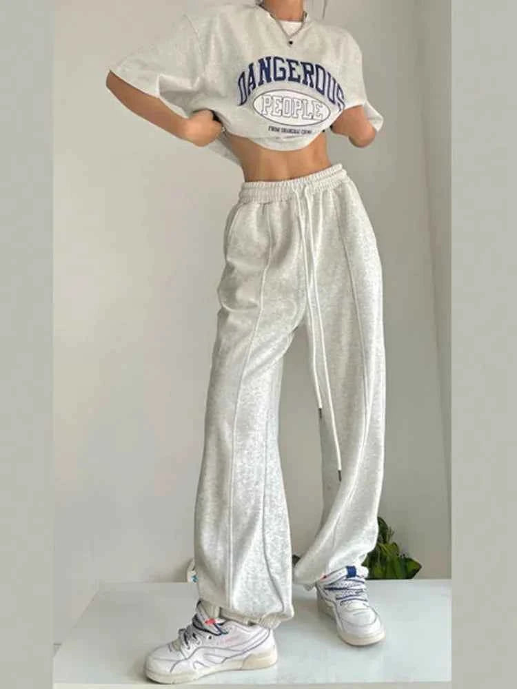 Women Cool Comfortable Wide Leg Sweatpants