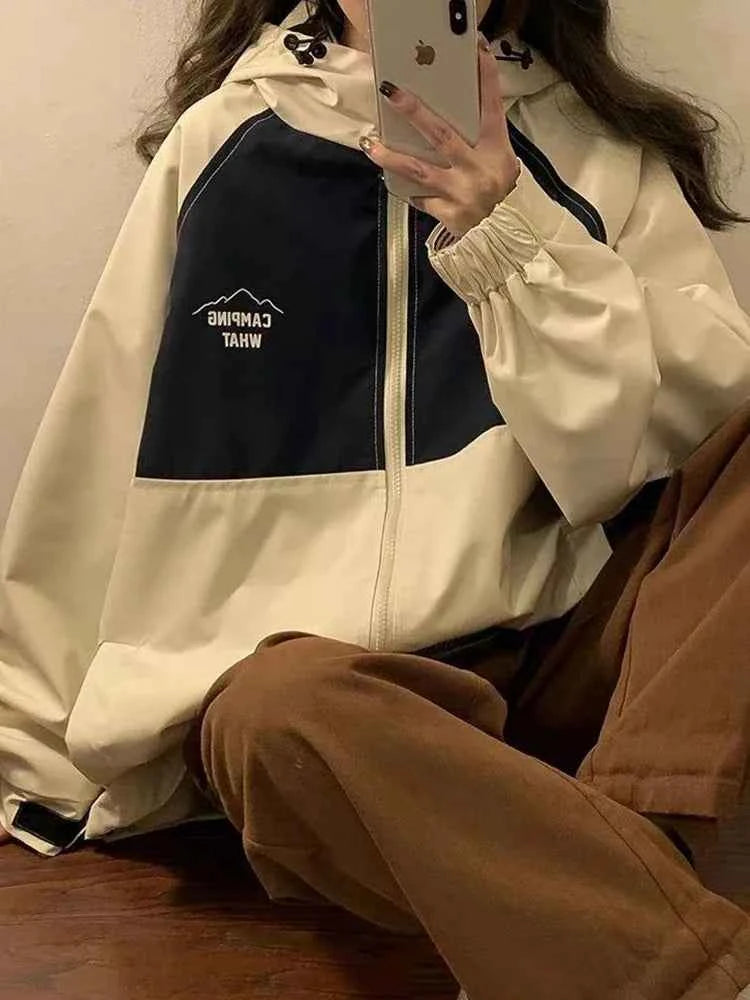 American Vintage Patchwork Long Sleeve Jacket