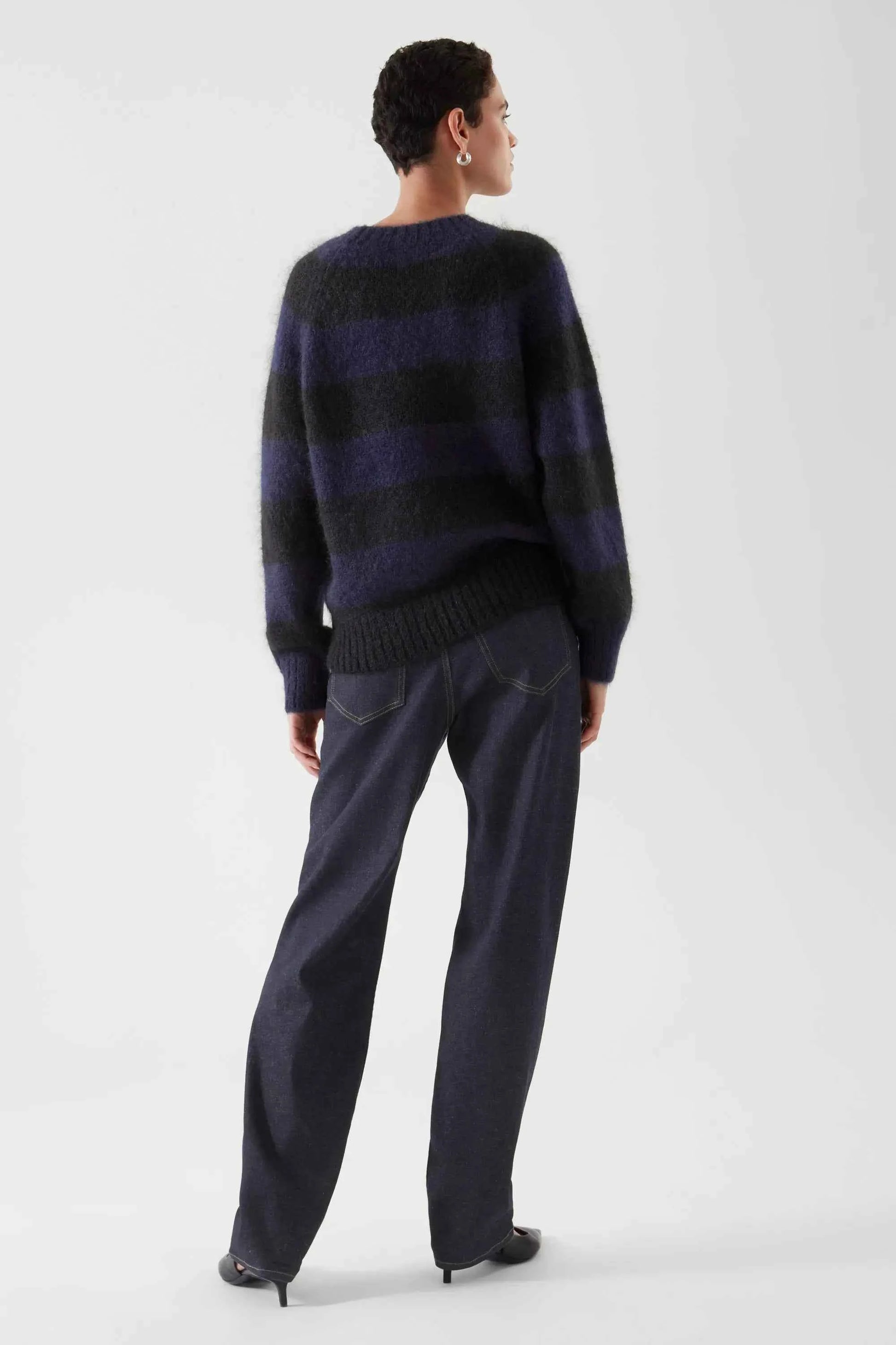 Women Ethereal Striped Winter Casual Sweater
