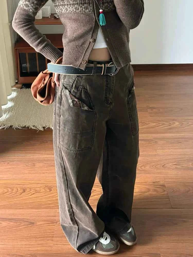 Vintage Maillard Japanese Style Baggy Denim Jeans