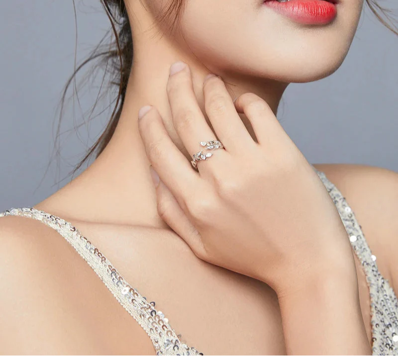 Women Shining Wheat Ears Statement Ring - Luxuryurbanwear