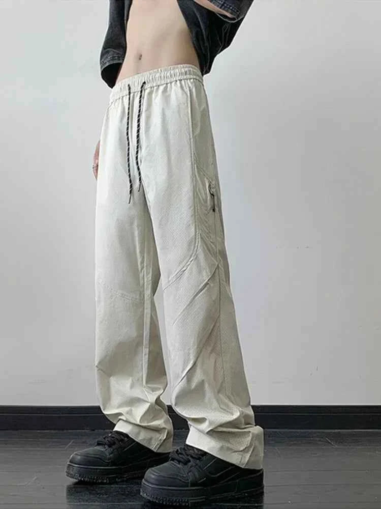 Vintage Streetwear Casual Breathable Mesh Cargo Pants