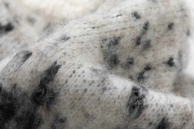 Streetwear Gradient Ombre Fuzzy Knit Sweater