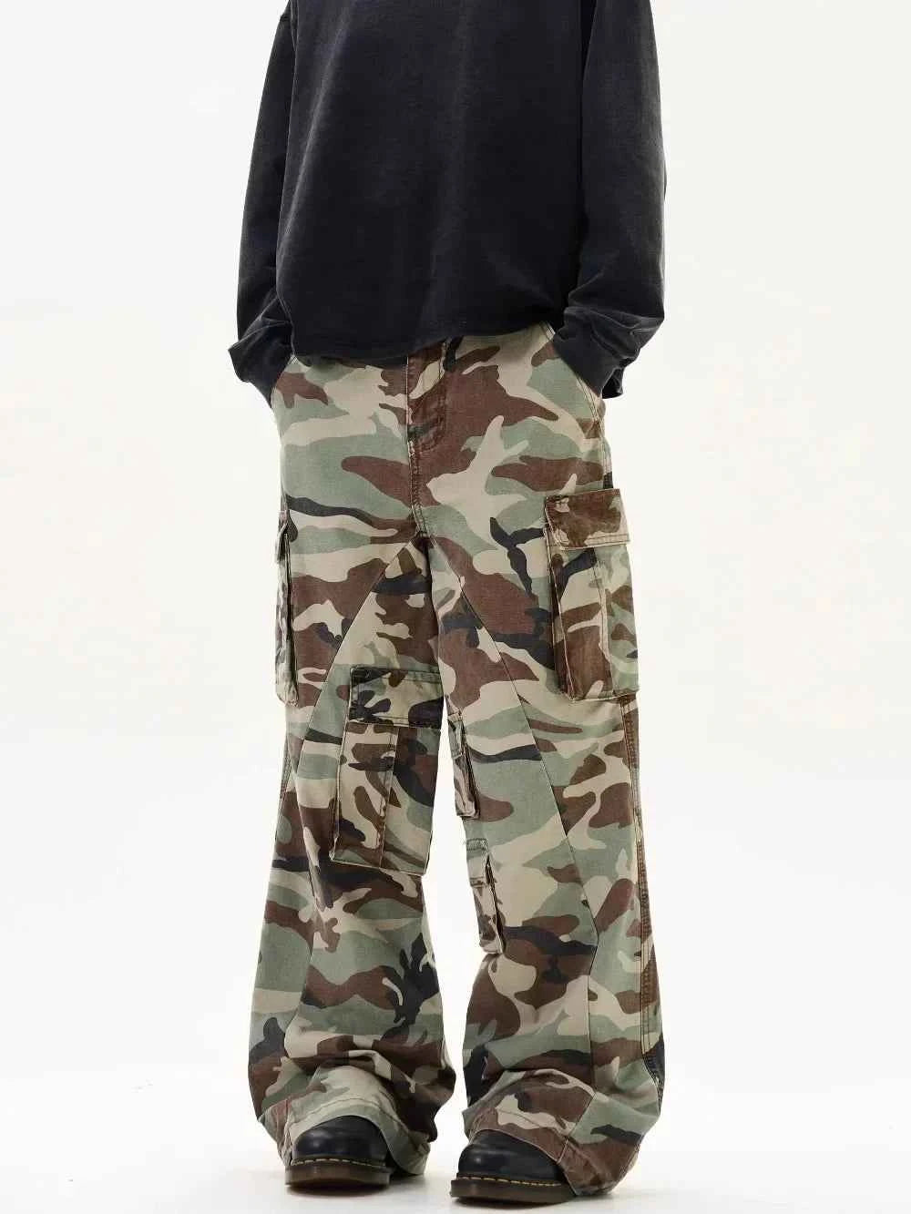 Breathable Streetwear Camouflage Cargo Casual Pants