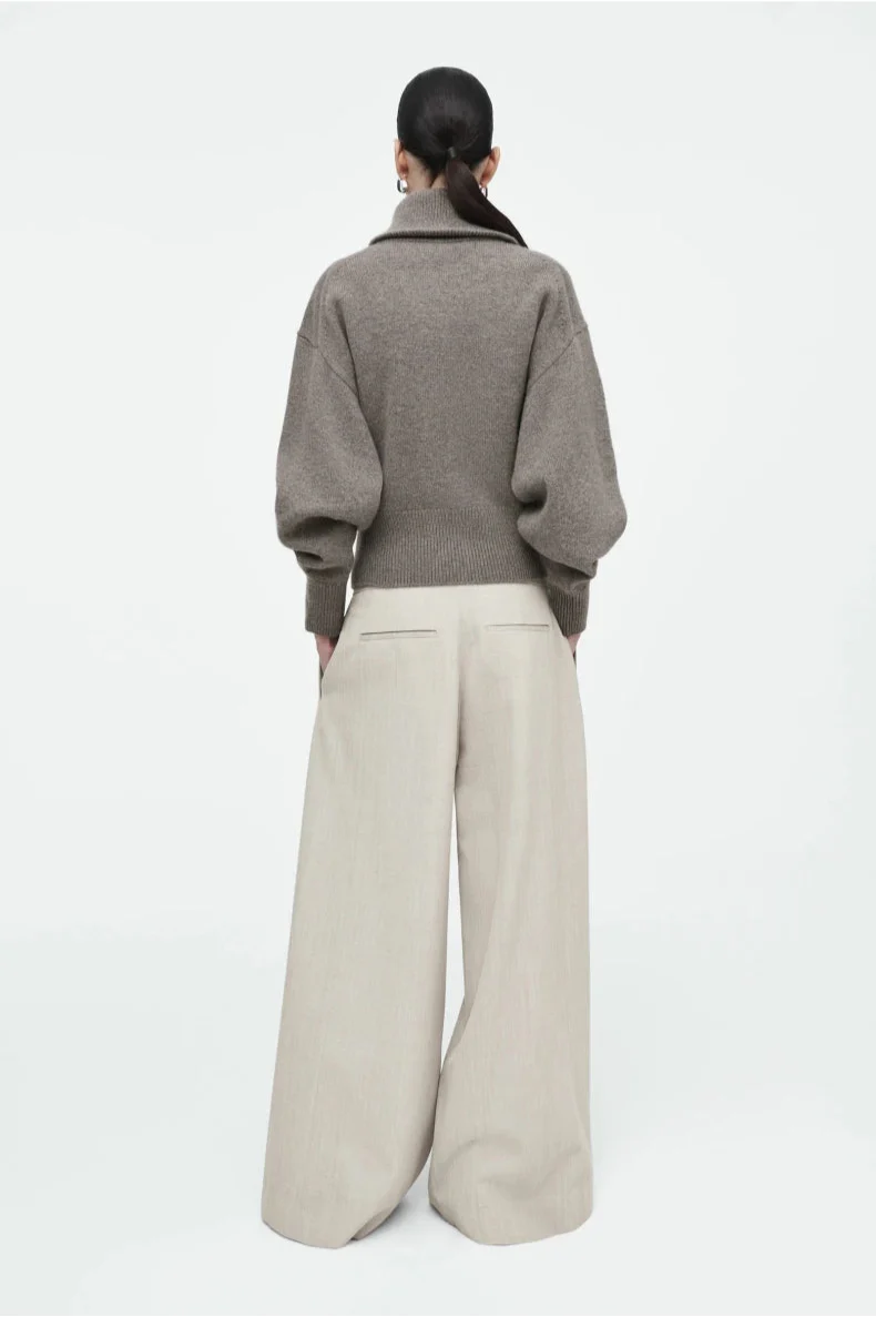 Ethereal Winter Cos Casual Knitted Zipper Sweater - Luxuryurbanwear
