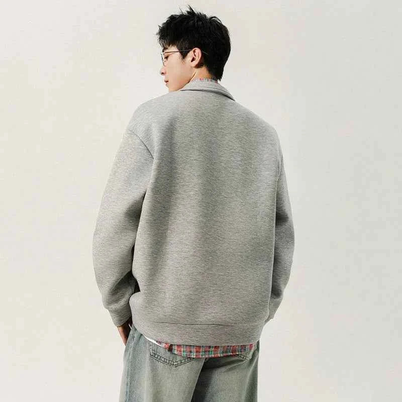 Men Solid Color Korean Style Casual Jacket