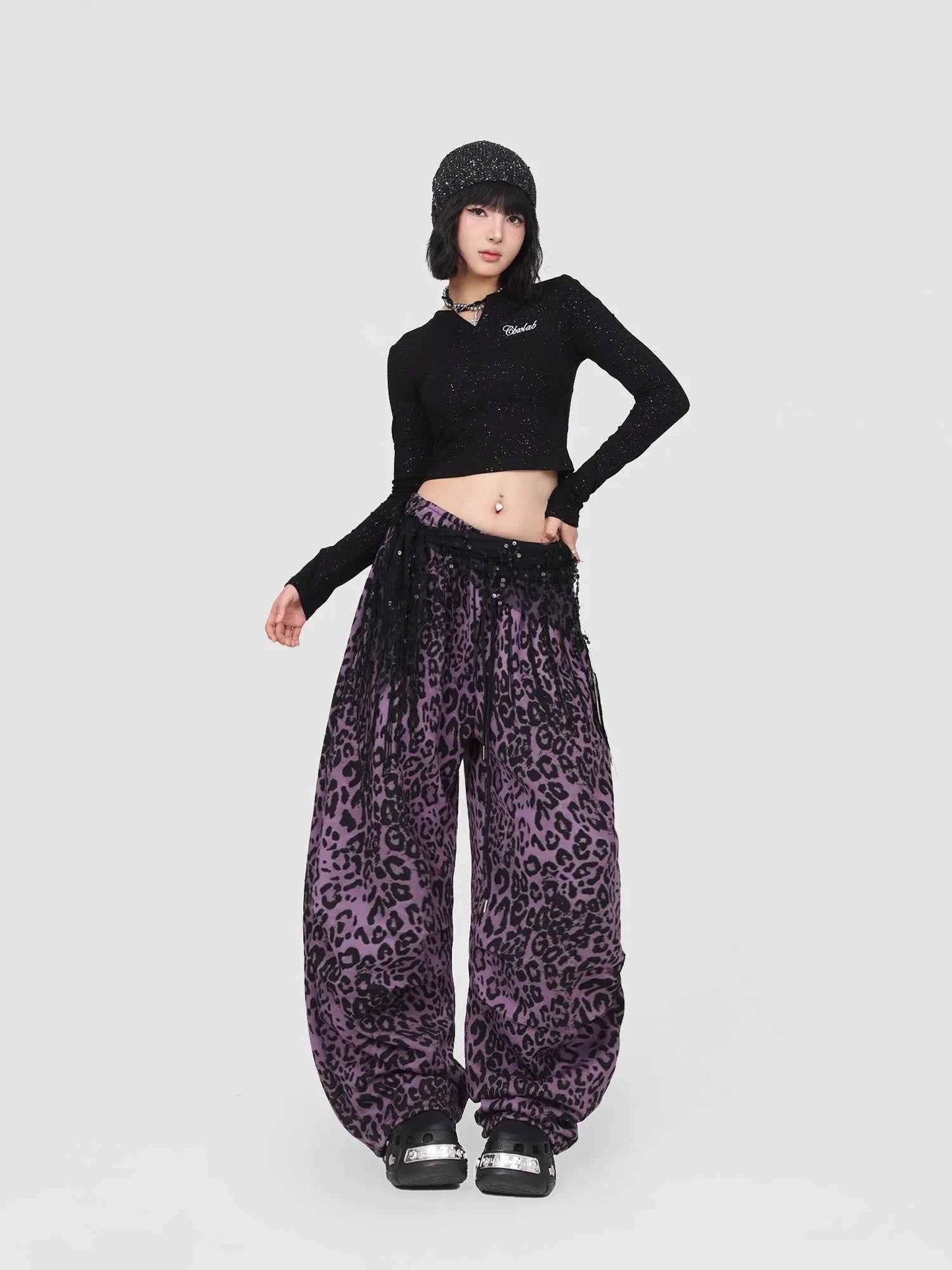 Leopard StreetWare Print Paratrooper Pants