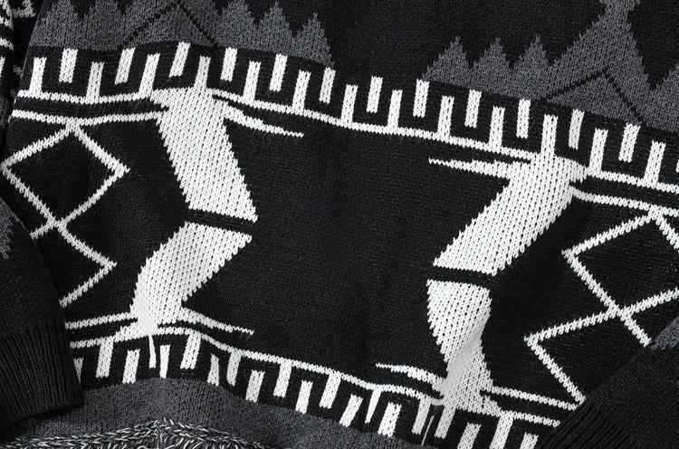 Gothic Ripped Grunge Japanese Style Knit Cardigan