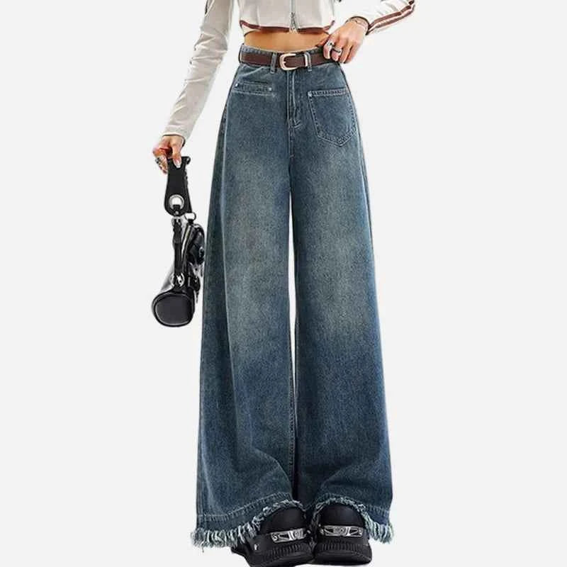 Loose High Waist Hip Hop Wide Leg Jeans