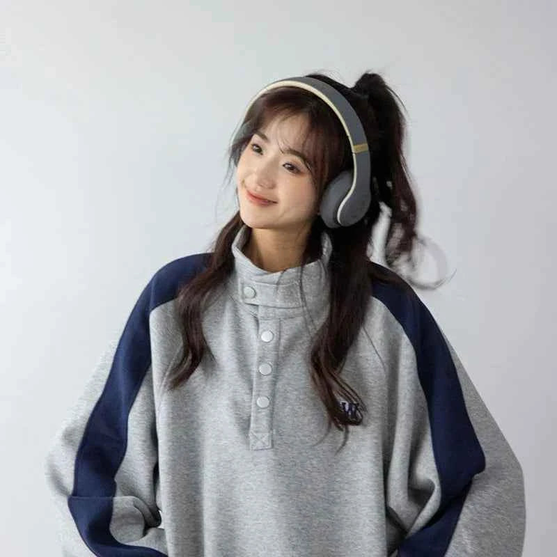 Women Comfort Vintage New American Retro Sweatshirt