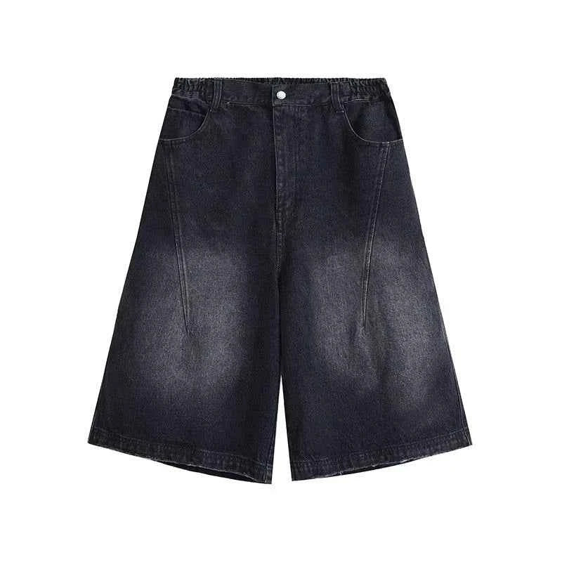 Vintage Cool High Waist Baggy Denim Short