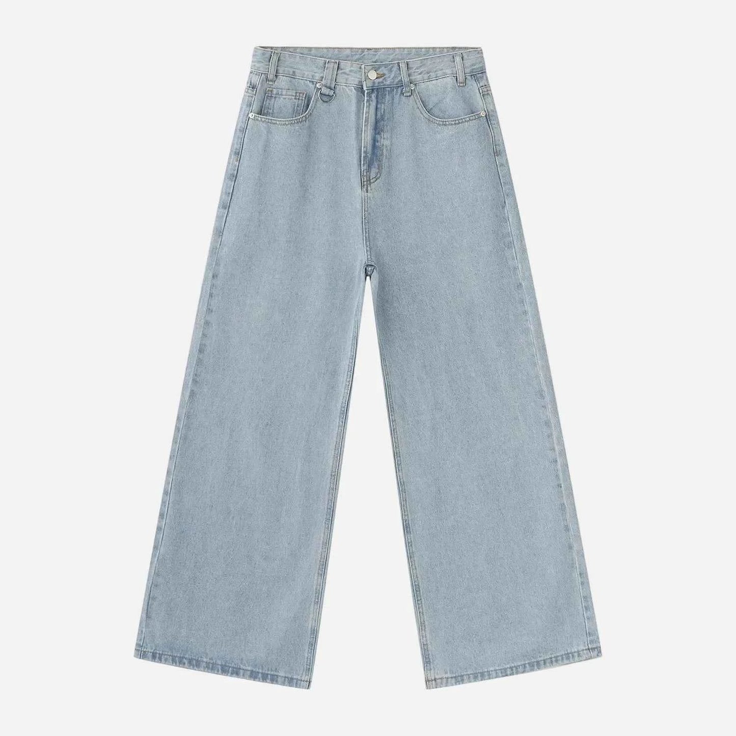 Y2K Camouflage Print Draped Floor Wide Leg Jeans