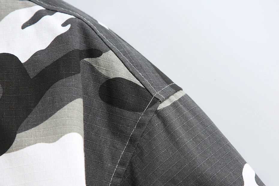 Disruptive Camouflage Elastic Waist Jacket