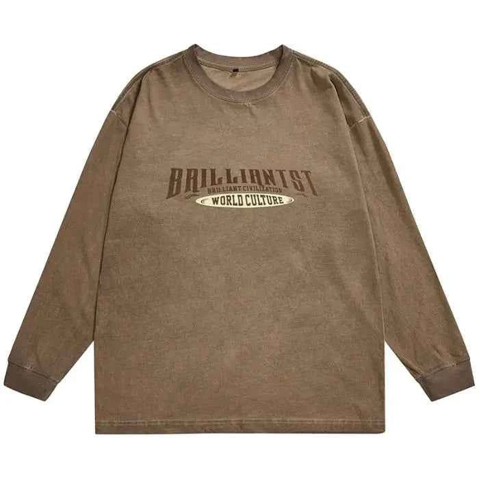 Lightweight Oversize Loose Casual Long Sleeve T-Shirt