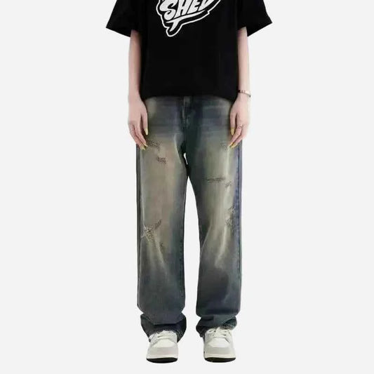 Fashionable American Style Wide Leg Jeans