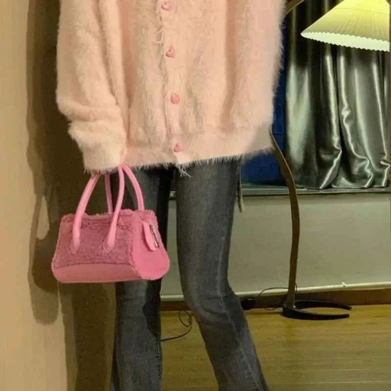 Cozy Chic Faux Shearling Shoulder Bag