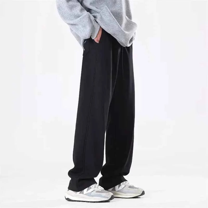 Streetwear Vintage Drape Baggy Pant Fleece Sweatpants