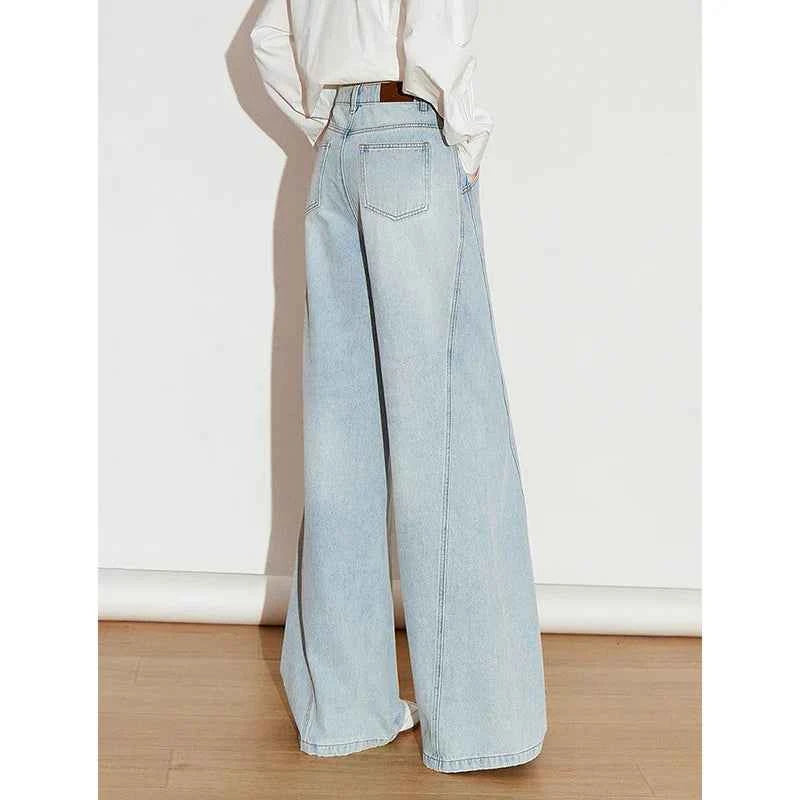 Stylish Mid Waist Stonewashed Denim Jeans