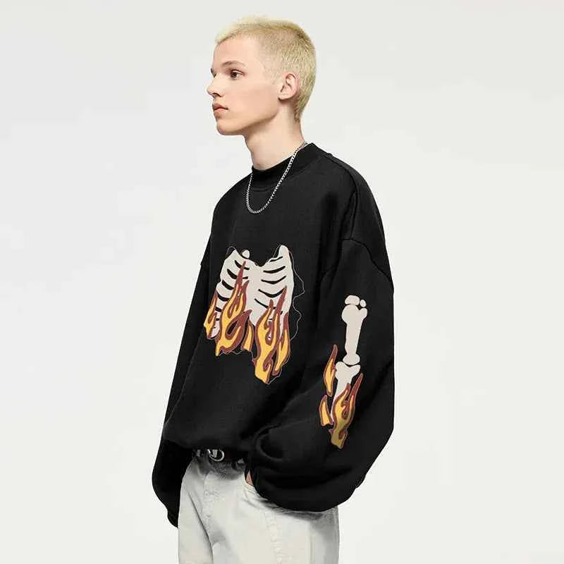 Sweat Flaming Skeleton