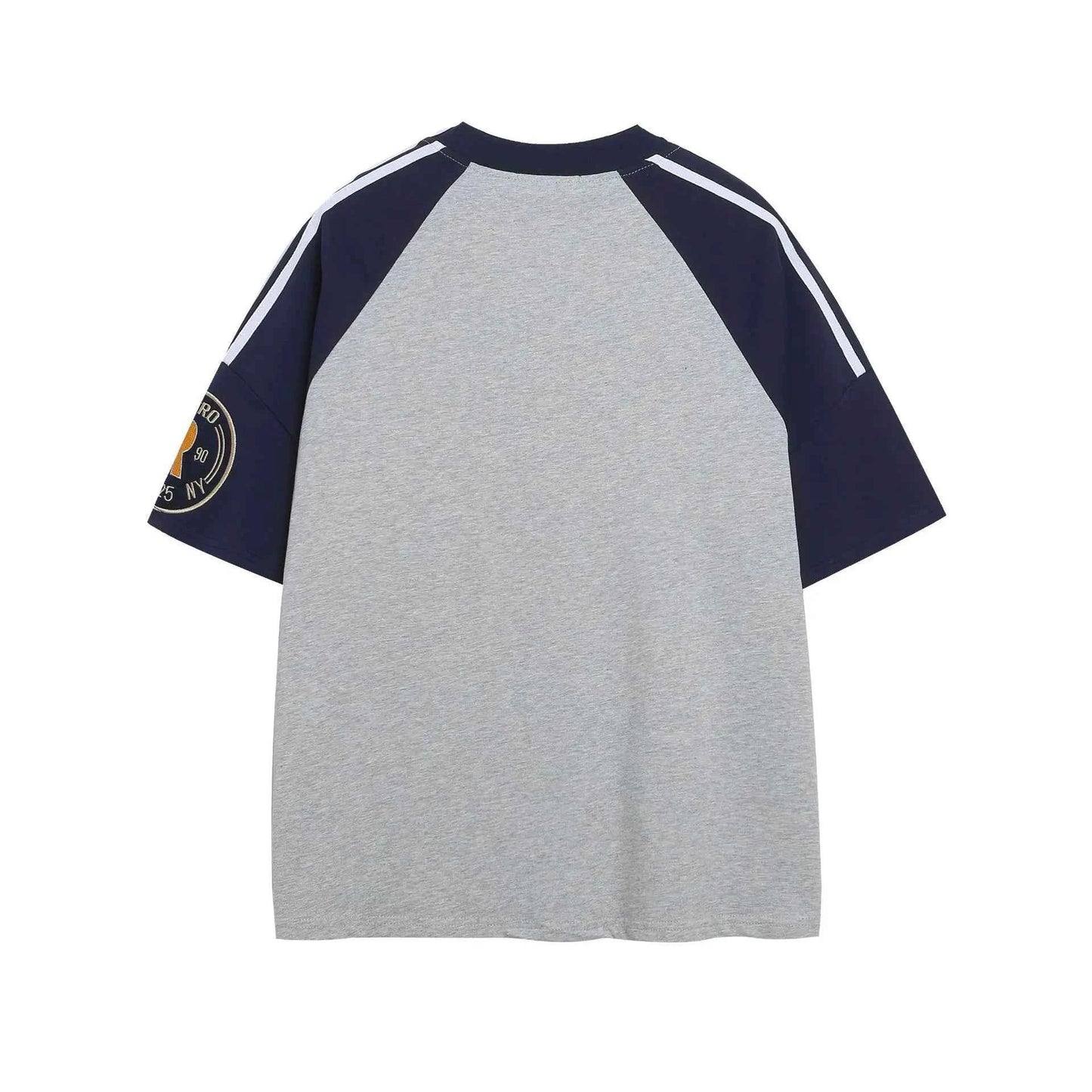 Durable Retro Patchwork Casual Cotton T-Shirt