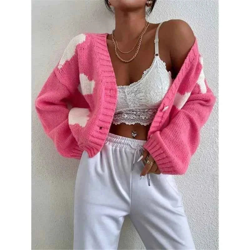 Women Casual Comfort Cloud Knitted Cardigan