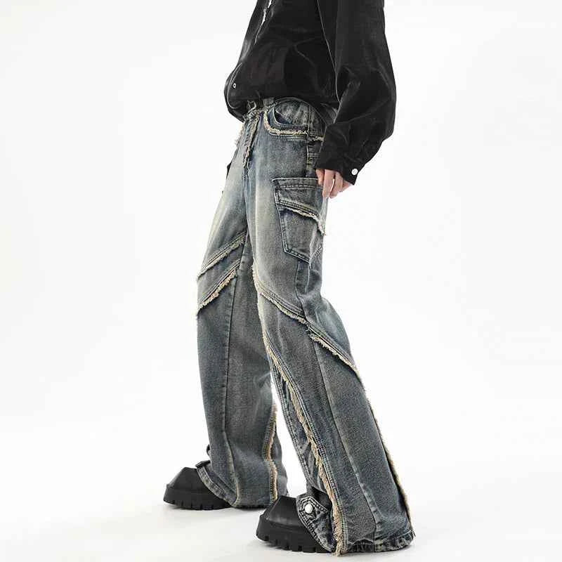 Vintage Easy Care Washed Slim Denim Baggy Jeans