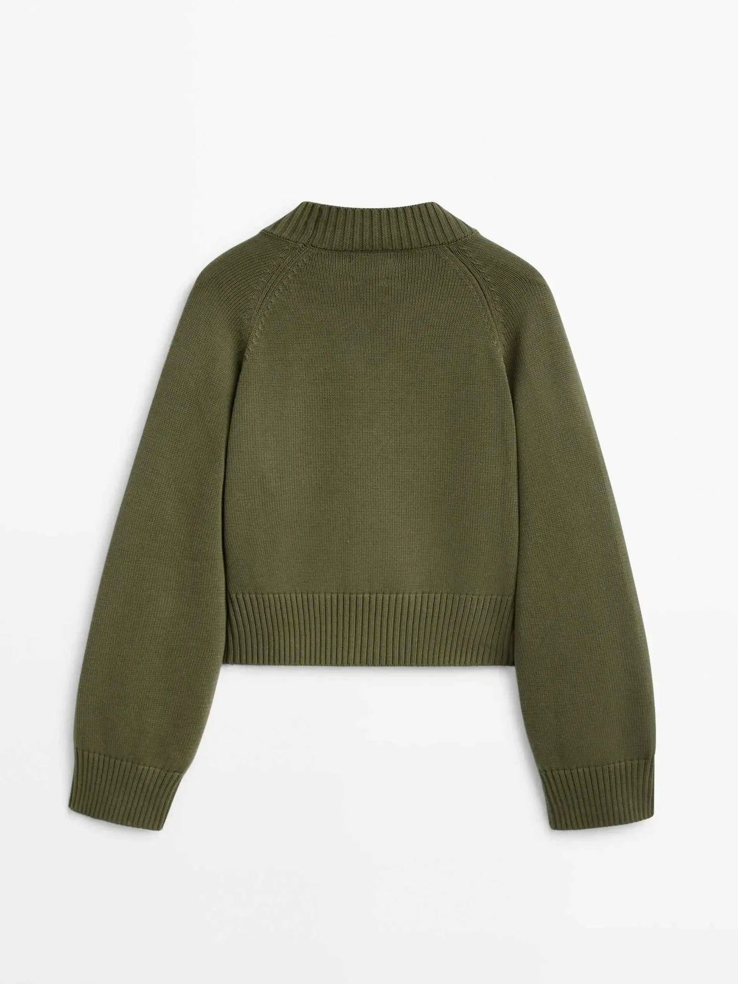 Ethereal Green Cool Slim Fit V-Neck Cardigan