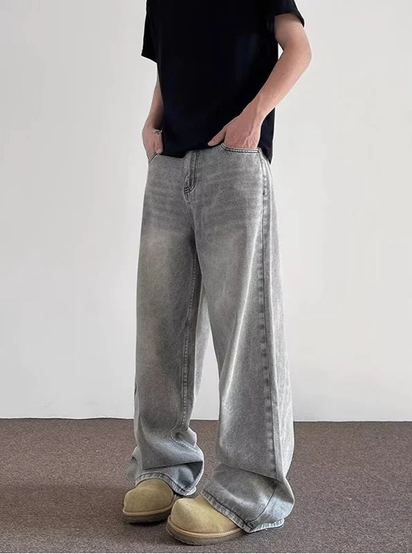 Y2K Essential Oversized Trendy Casual Denim Jeans - Luxuryurbanwear
