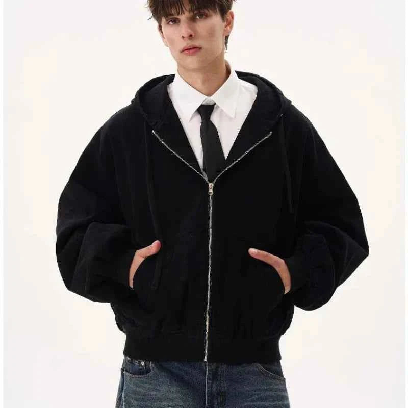 Men Japanese Embroidered Hooded Sweatshirt