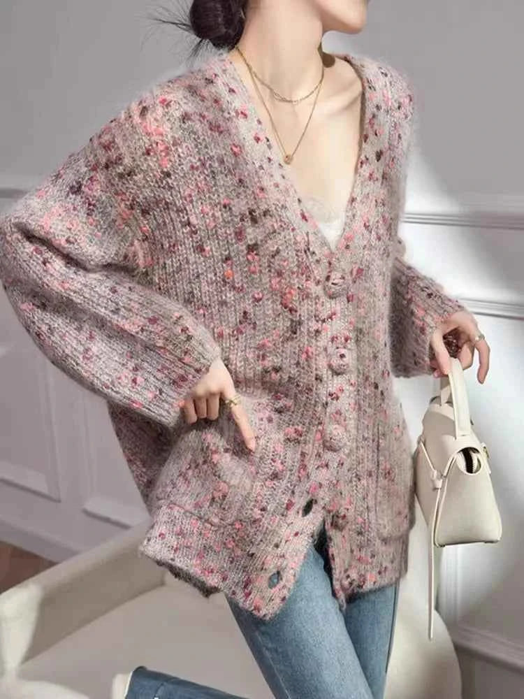 Handesome Elegant Chic V-Neck Cardigan