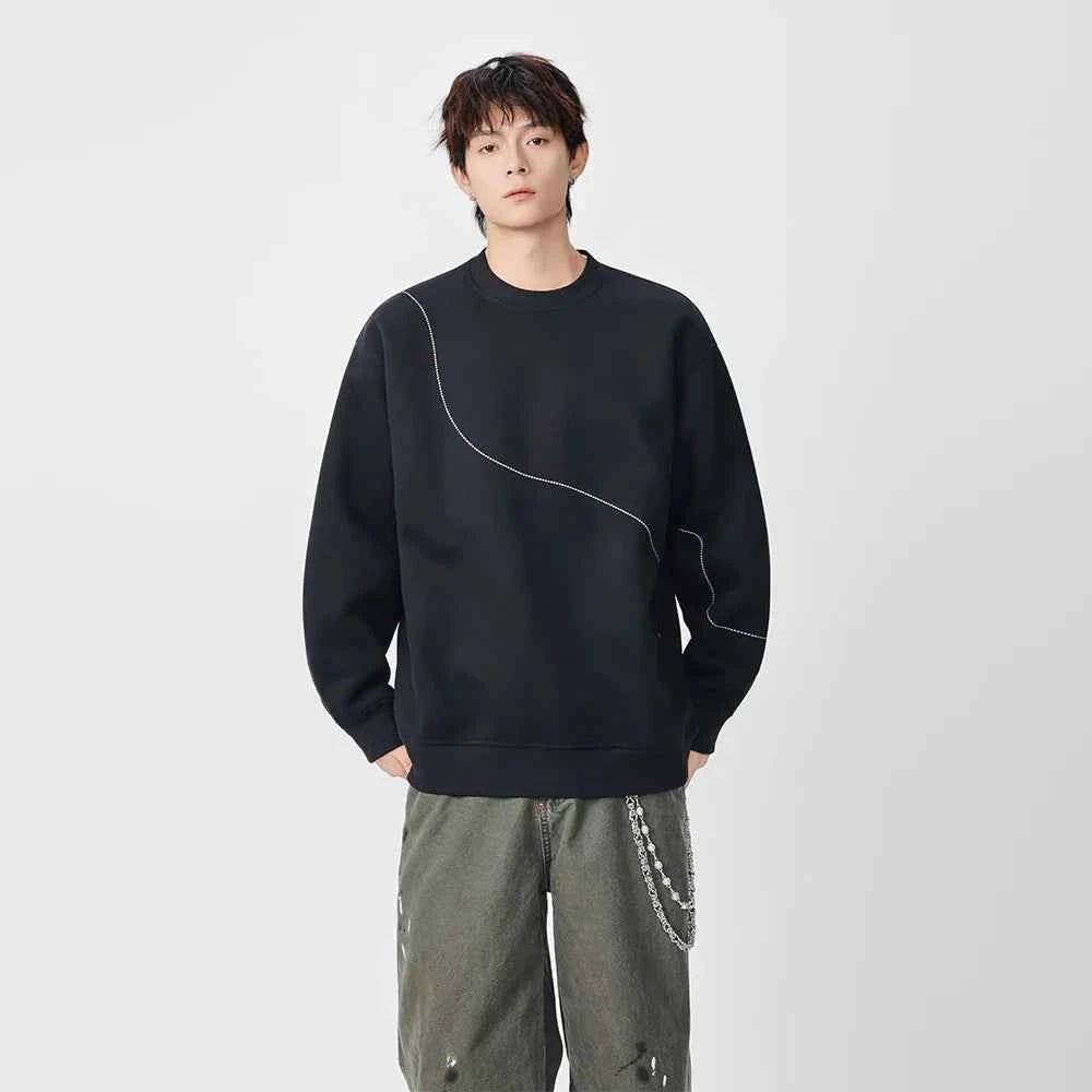 Y2K Cozy Embroidered Long Sleeve Sweatshirt