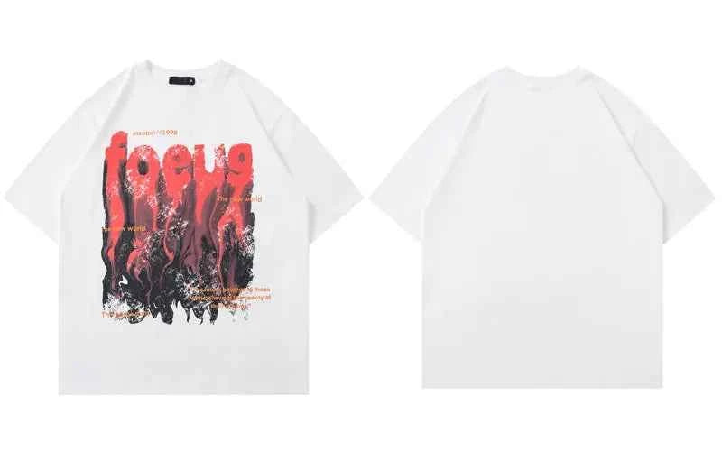 Versatile Streetwear Graphic Oversized Cotton T-Shirt