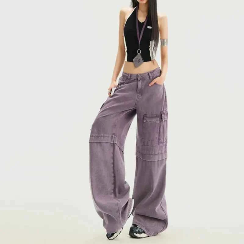 Retro Loose Fit High Waist Jeans