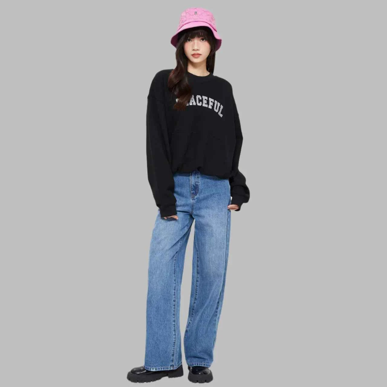 Light Luxury Loose Cotton Sweatshirt