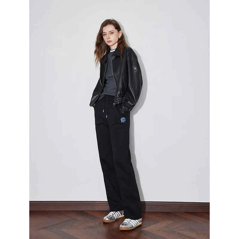 New Denim Flower Autumn Sweatpants