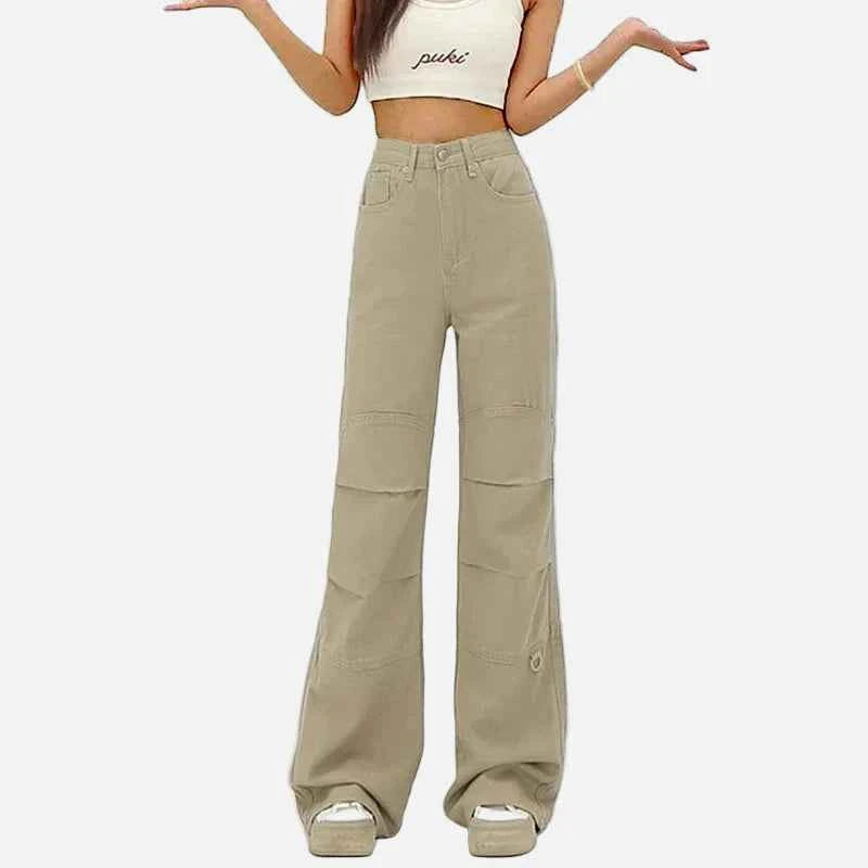 Classic American Gothic Style Flare Jeans
