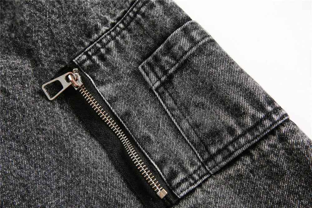 Versatile Streetwear Oversized Hip Hop Denim Jacket