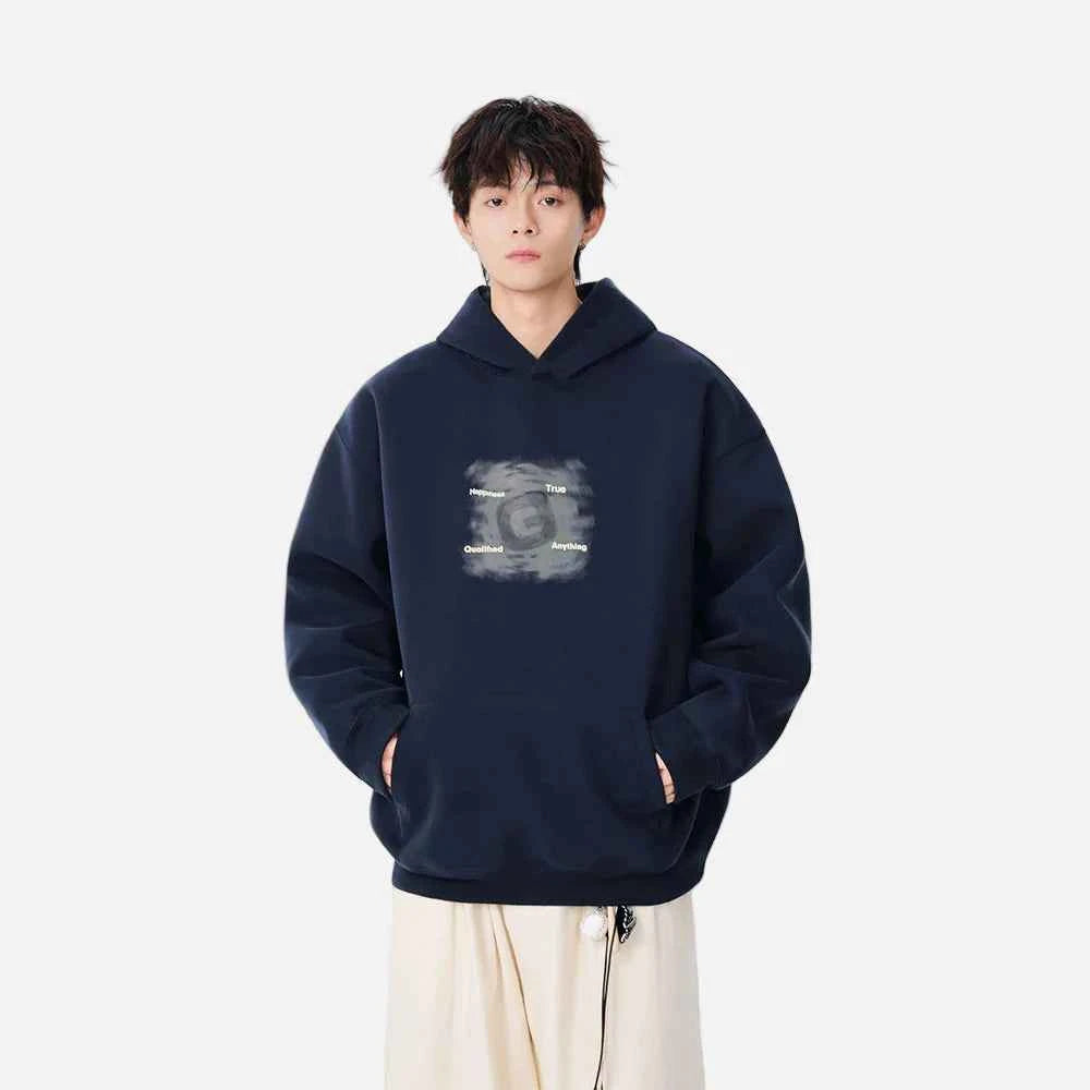 Winter Graphic Art Print Casual Hoodie