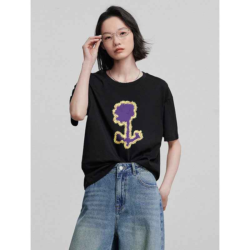 Stylish Short Sleeve Spring T-Shirt