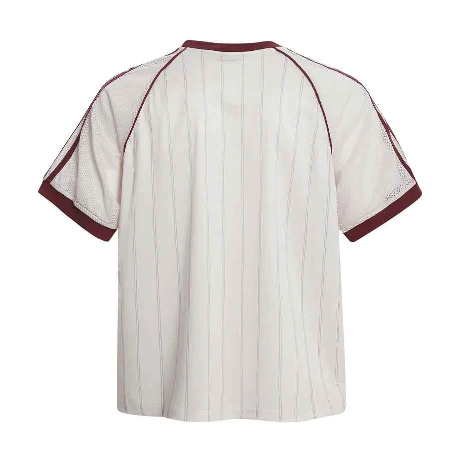 Elevated Streetwear Striped Graphic Print Sport T-Shirt