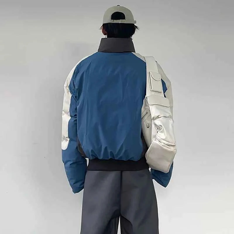 Vintage Patchwork Cotton Padded Winter Jacket