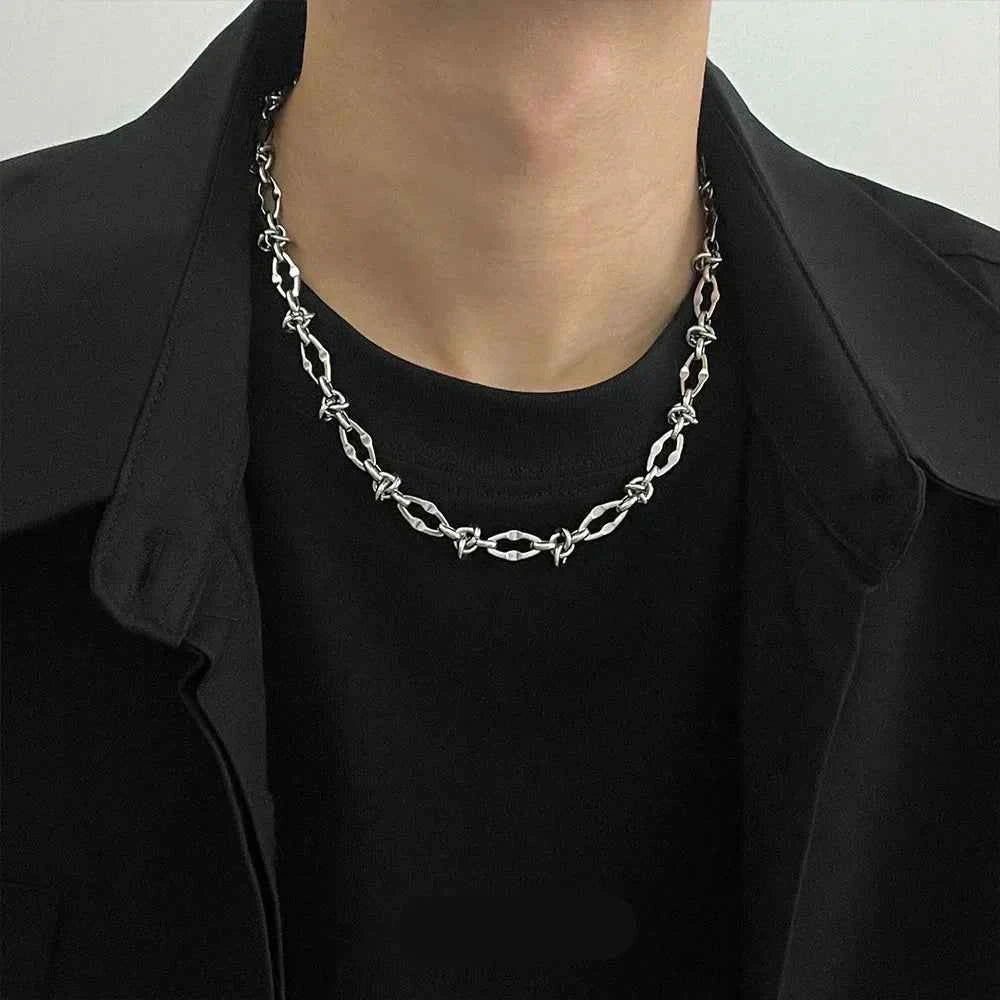 Geometric Titanium Steel Hip Hop Necklace