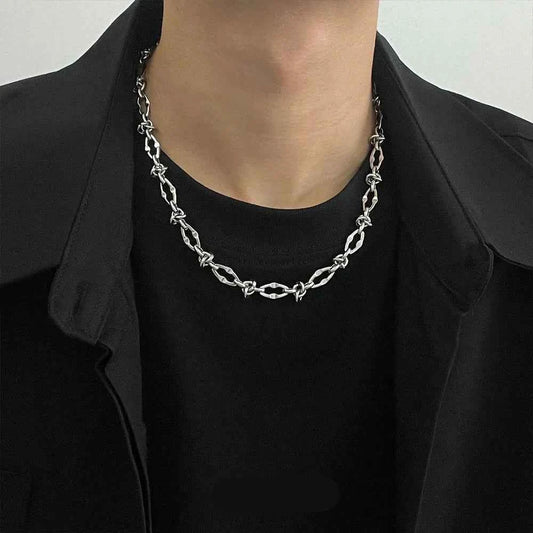 Geometric Titanium Steel Hip Hop Necklace