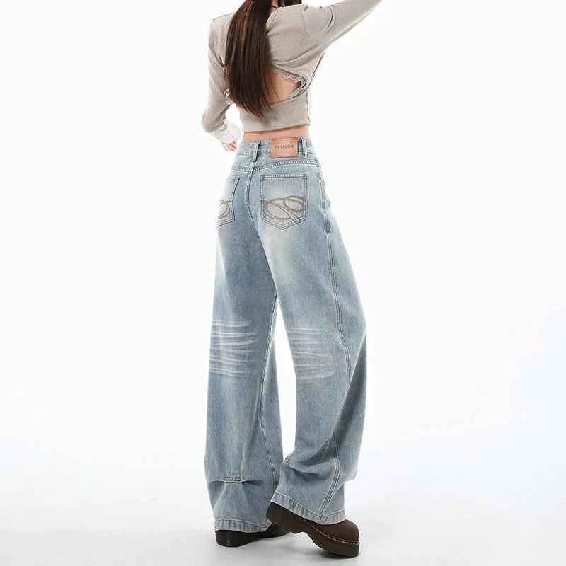 Signature High Waist Loose Wide Leg Jeans