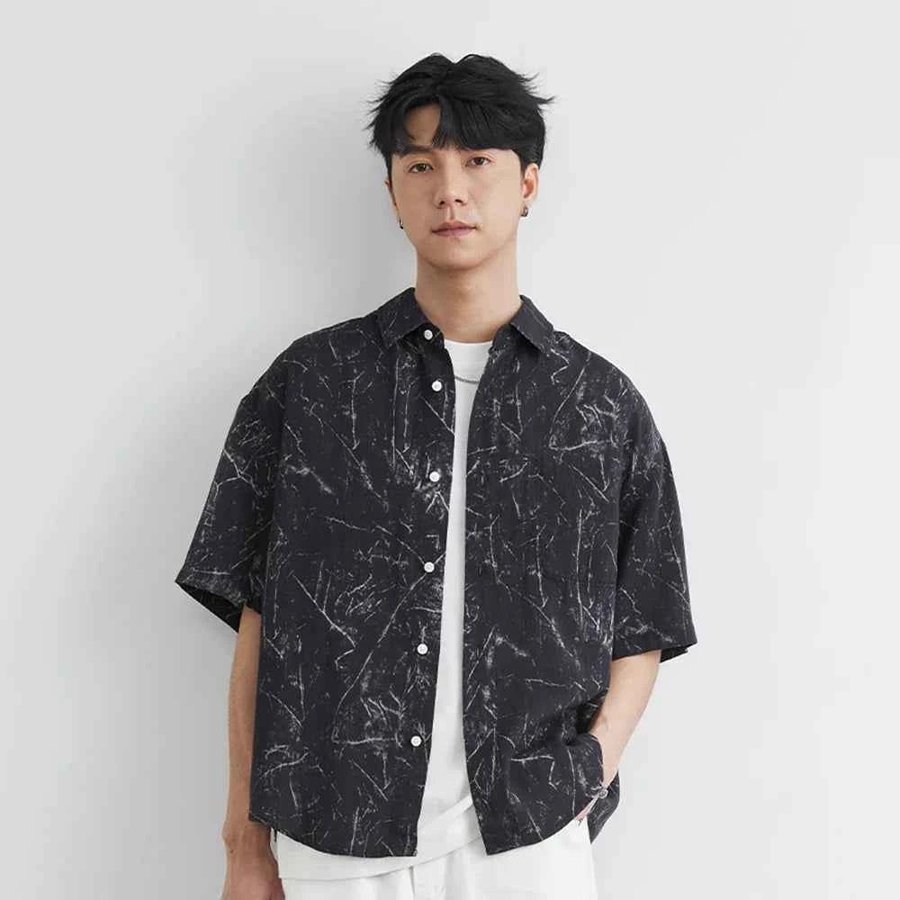 KoreanStyle Casual Button-down Shirt