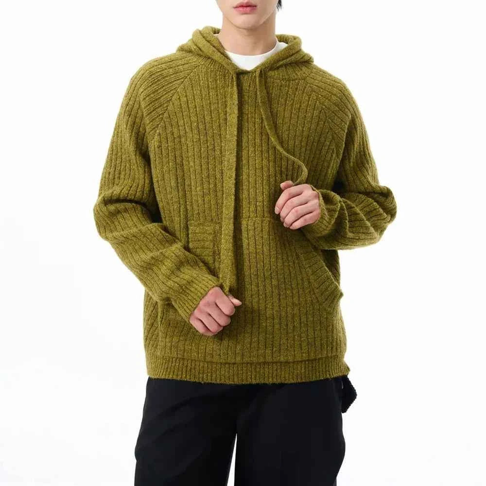 Thick Retro Lazy Casual Hooded Sweater