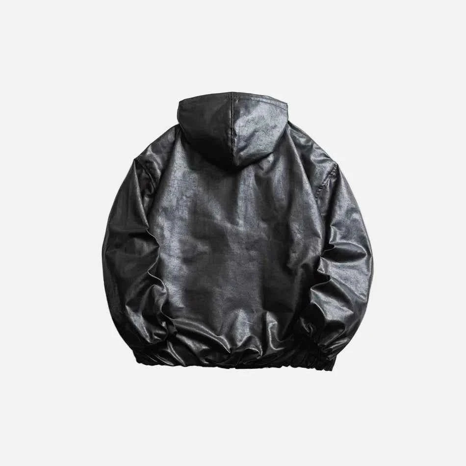 Streetwear Loose Casual Leather PU Jacket
