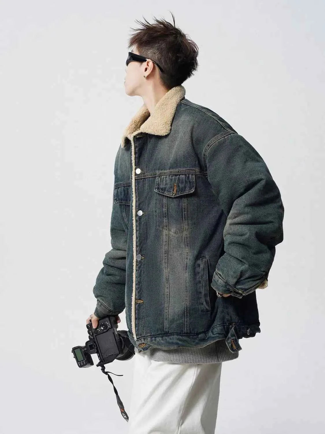 High Quality Thickened Cotton Denim Jacket