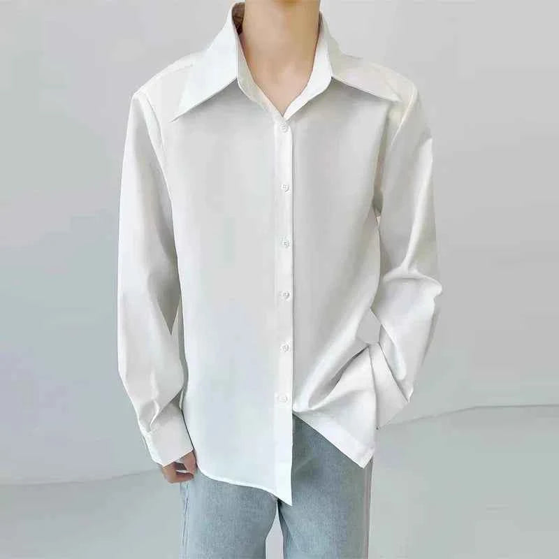 Men's Casual Luxury Vintage Lapel Texture Shirt